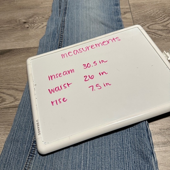 vintage y2k mudd medium wash low rise jeans size 5 - Picture 2 of 6